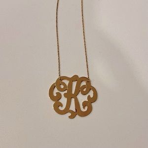 Initial necklace “K” by Jennifer Zeuner